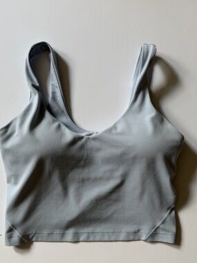 Lululemon Align Tank in Chambray Light Blue Nulu Shelf Bra Size 8